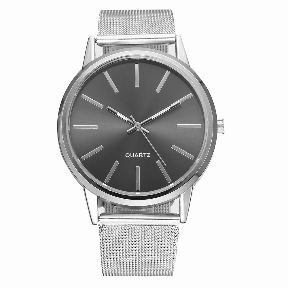 Luxury Women Watches New Stylish Silver Minimalist Business Ladies Alloy Casual Bracelet Montre Femme Female Watch