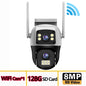 8MP 4G Camera Dual Lens Dual Screen Wireless WiFi Outdoor Surveillance Two-way Audio  Auto Tracking CCTV Cameras PTZ IP Cameras