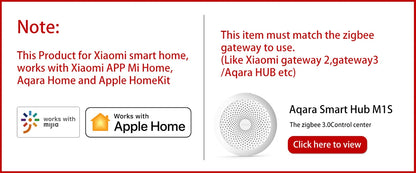 Aqara Wireless Mini Switch Zigbee Sensor Connection Smart Remote One Key Control Button Security Work for Mi Home APP Homekit