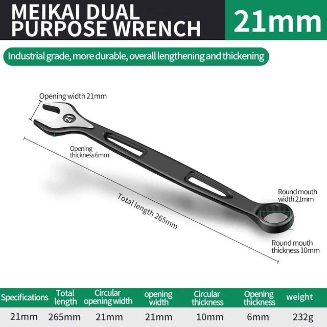 8mm-32mm Ratchet Wrench Dual-purpose Metric Setdouble Offset Ring Spanner Universal Spanner For Car Repair Hand Tool