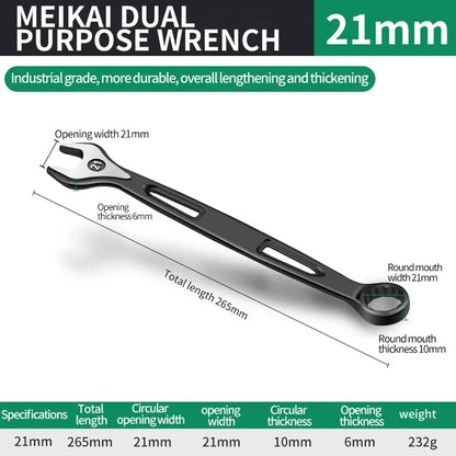 8mm-32mm Ratchet Wrench Dual-purpose Metric Setdouble Offset Ring Spanner Universal Spanner For Car Repair Hand Tool