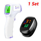 Medical IR Fever Thermometer LED Digital Backlit Measure Non-contact Body Thermometer or Finger Mini Oximeter Blood Oxygen Tool