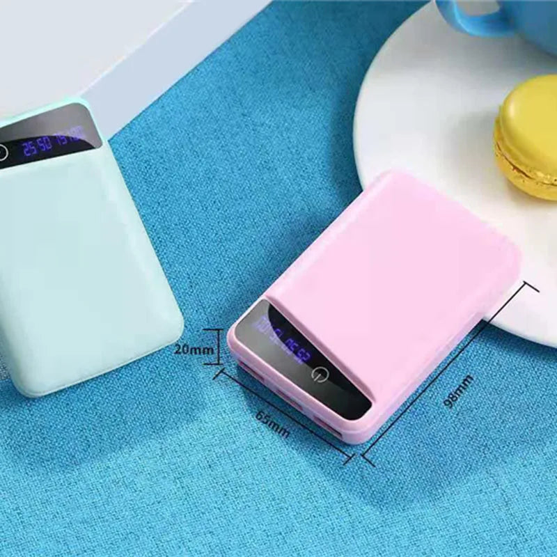 DIY Power Bank Box Rechargeable Flat Head Battery Charger Outer Case for Women Girls Birthday Gift