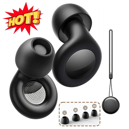 Soft Full Silicone Ear Plugs 25dB Noise Reduction Reusable Sleeping & Hearing Protection Earplugs for Concert