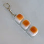 Caramel Bread Stress Relief Keychain Keyboard Button Keycap Backpack Pendant for Student Office Adult 1PC