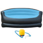 Twin Size Outdoor Inflatable Sofa with Air Pump Blow Up Couch Inflatable Lounging Sofa for Indoor Outdoor Home Living Room