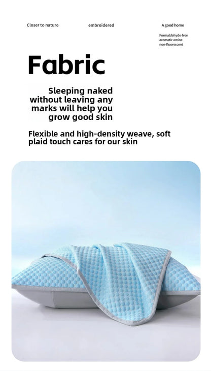 1pc-Summer Cool Bean Pillowcase - Breathable Air Conditioning Pillow Cover for Hot Sleepers No Insert Included 48 x 74cm