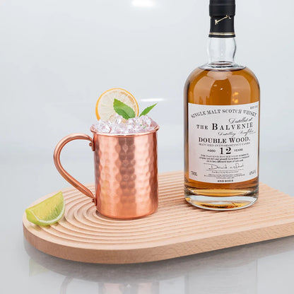 100% Copper Moscow Mule Mug 1/2/3/4PCS Durable Coppery Beer Mugs Coffee Mug Milk Cup Pure Copper Bar Cup Drinkware