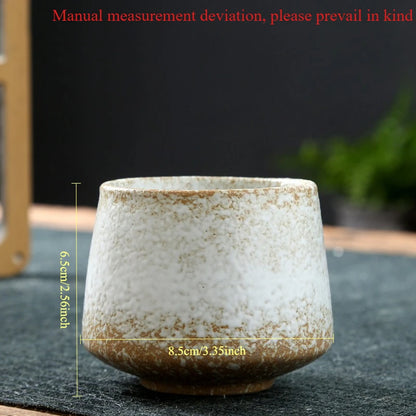 Laysda Vintage Coffee Mug 200ml ceramics Tea cup Japanese-style cafes Drinkware Stoneware Espresso for Restaurants Hotels