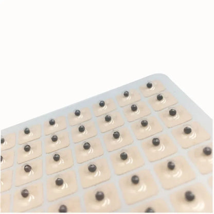 600Pcs Natural Cowherb Seed Ear Stickers Auriculotherapy Acupressure Massage Therapy Meridian Relief Sleep Support Vision Care