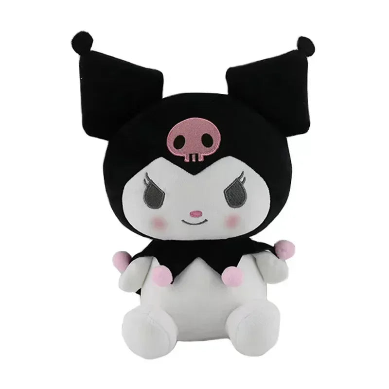 2026 New Sanrio Strawberry Kuromi & My Melody Plush Pillow, Soft Fluffy Stuffed Doll, Cute Bedroom Decor Surprise Gift for Girls