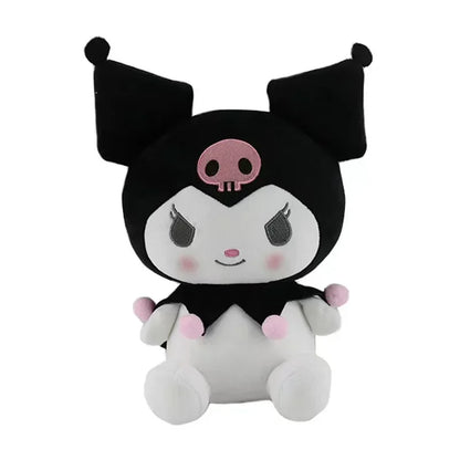 2026 New Sanrio Strawberry Kuromi & My Melody Plush Pillow, Soft Fluffy Stuffed Doll, Cute Bedroom Decor Surprise Gift for Girls
