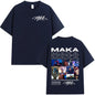 Rapper Maka 2025 Tour Graphic T Shirts Men Fashion Vintage T-shirt Casual Cotton Short Sleeve T Shirt Short Sleeve Streetwear