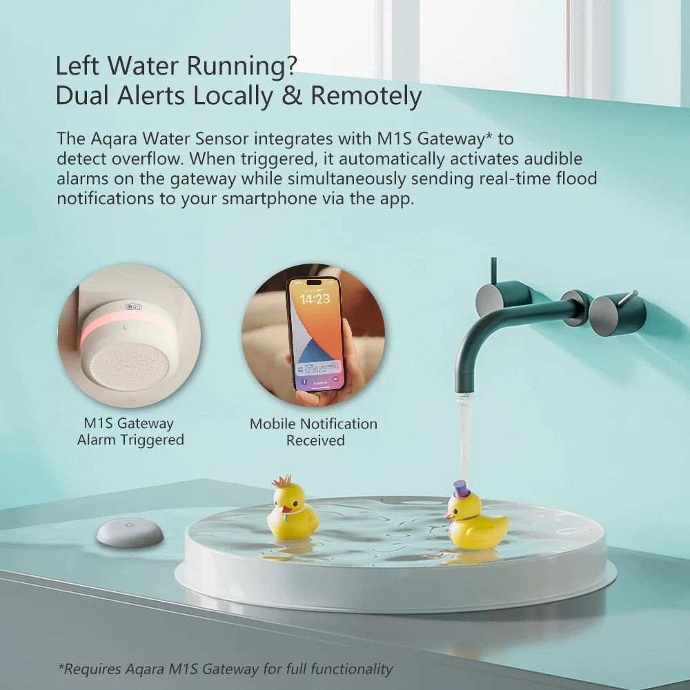 Aqara Water Leak Sensor SJCGQ11LM Zigbee Flood Detector Alarm Security Water Immersing Detector for Mijia Apple Homekit APP