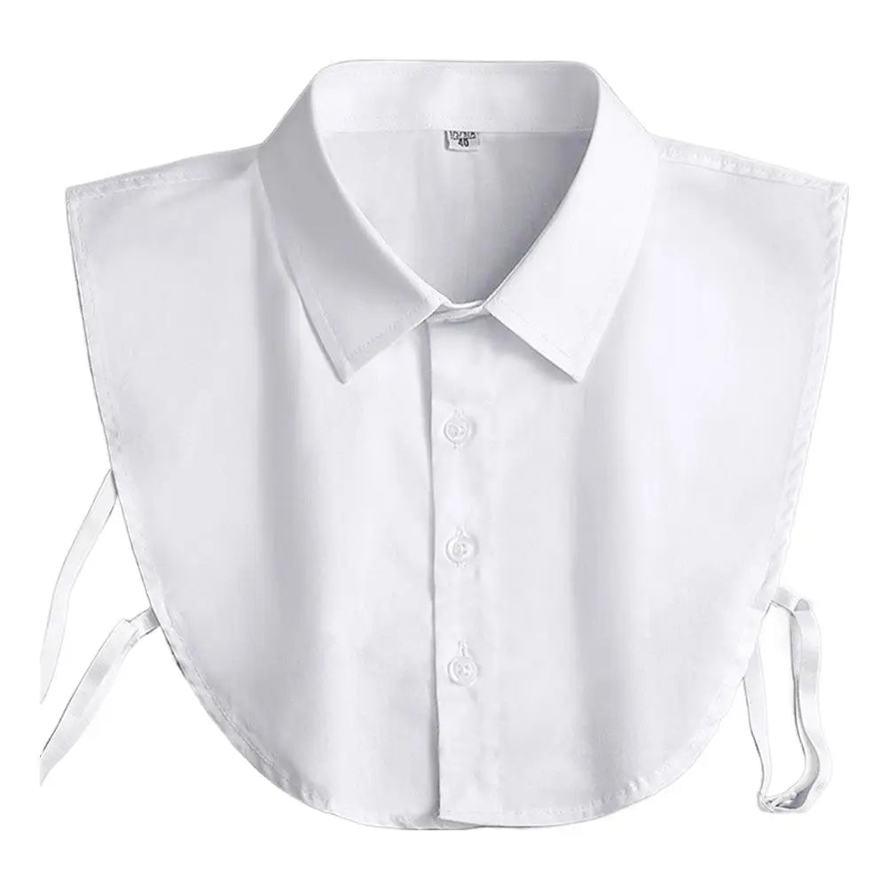 Women's Fashionable and Elegant Encrypted Chiffon Fake Collar Half Shirt Detachable Versatile Accessory Collar
