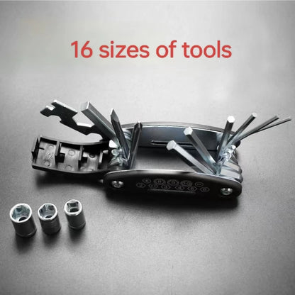 16-in-1 Hexagon Wrench & Screwdriver Set - Multi-Functional Portable Tool Kit for Motorcycle, Bicycle & Furniture Maintenance