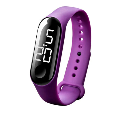 Man Woman LED Electronic Sport Watch Luminous Sensor LED Student Adult Couple Electronic Watch With Shell Adjustment Watch