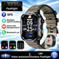 Outdoor Military Smartwatches Bluetooth Call Men 2.01" Blood Oxygen Monitor 5ATM Waterproof GPS Tracking Sports Smart Watch HW12