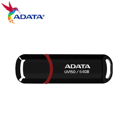 Original ADATA USB 3.2 Flash Drive UV150 32GB 64GB Pendrive Red Black Memory Stick High Quality U Disk for PC Smart TV