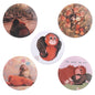 Funny Tinplate Pins Set Cats Dog Memes Dreamy Stars Collection Brooches Sweet Strawberry Musicial Note Badges Jewelry Gift
