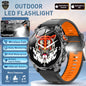 LIGE 2026 Nowy Wojskowy Smartwatch Męski Bateria 1000mAh Wodoodporny 5ATM GPS Rozmowy Bluetooth Wyświetlacz AMOLED Sportowy Smartwatch dla Mężczyzn