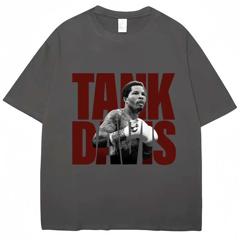 Limted Tank Gervonta Davis Graphic T Shirt Vintage Boxing T Shirts Oversized Men Women 100% Cotton Boxer Fans Gifts Tee Shirts