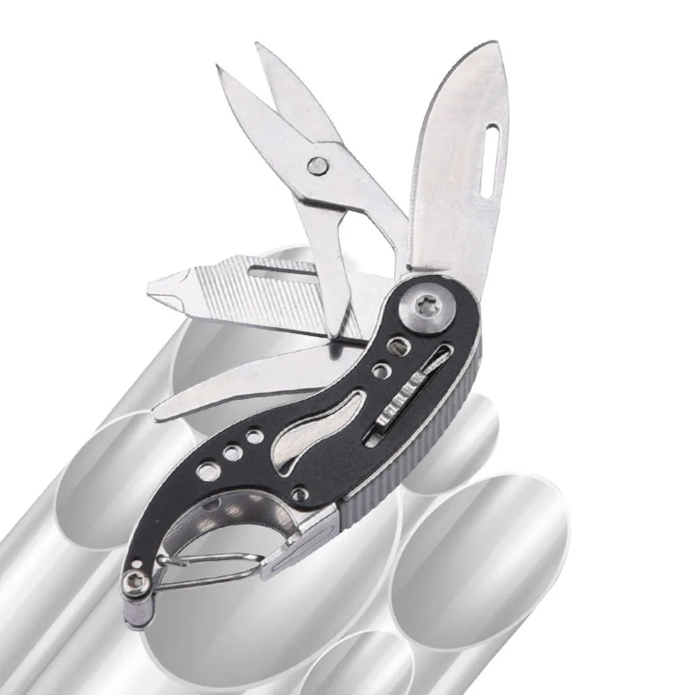 3Cr13Mov Mini Folding Knife EDC Multitool Outdoor Survival Gadgets Cute Camping Keychain Swiss Pocket Knife Jackknife Box Cutter