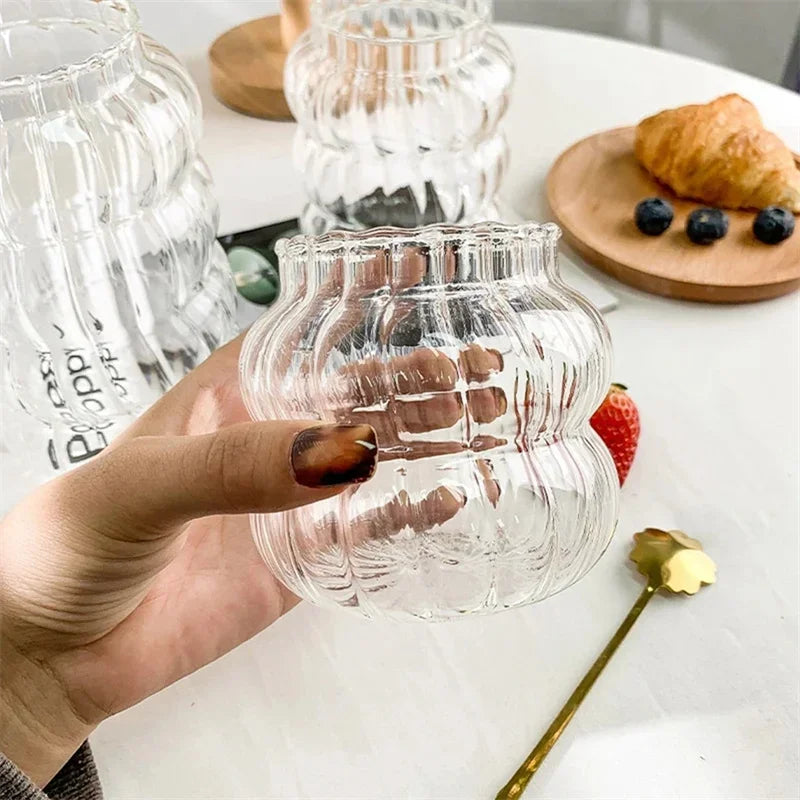 Creative Glass Cup Transparent Heat-resistant Tumbler Juice Milk Coffee Mug Home Water Glasses Beer Cocktail Glasses Drinkware