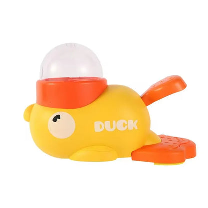 Interactive Pet Trainer Toy with Cartoon Duck Shape - Automatic Slow-Dispensing Dog Treat Feeder