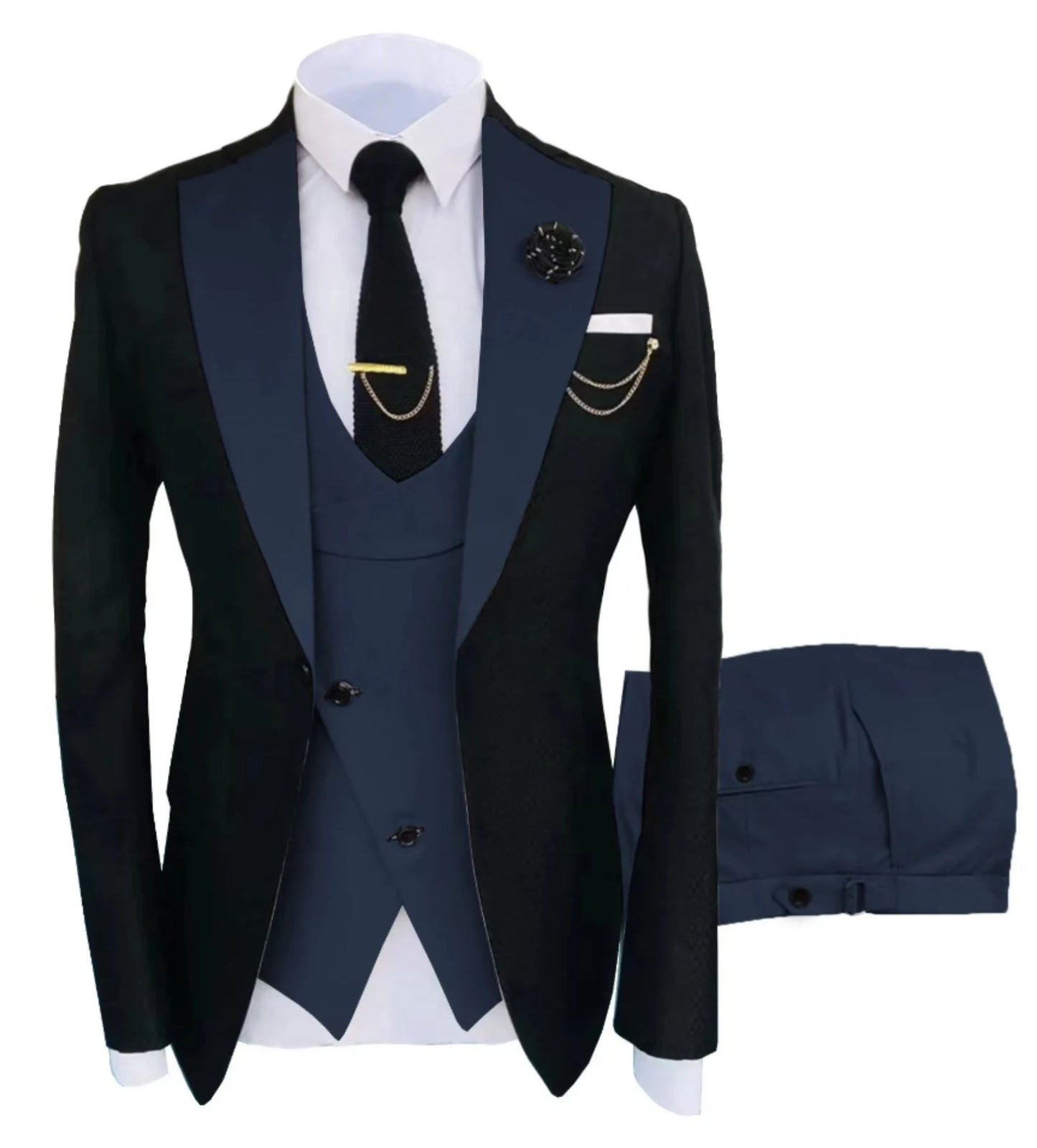 high-quality wedding art ，dress suit for men，3 pieces Blazer Vest And Pants set，performance, Emcee，Groomsmen