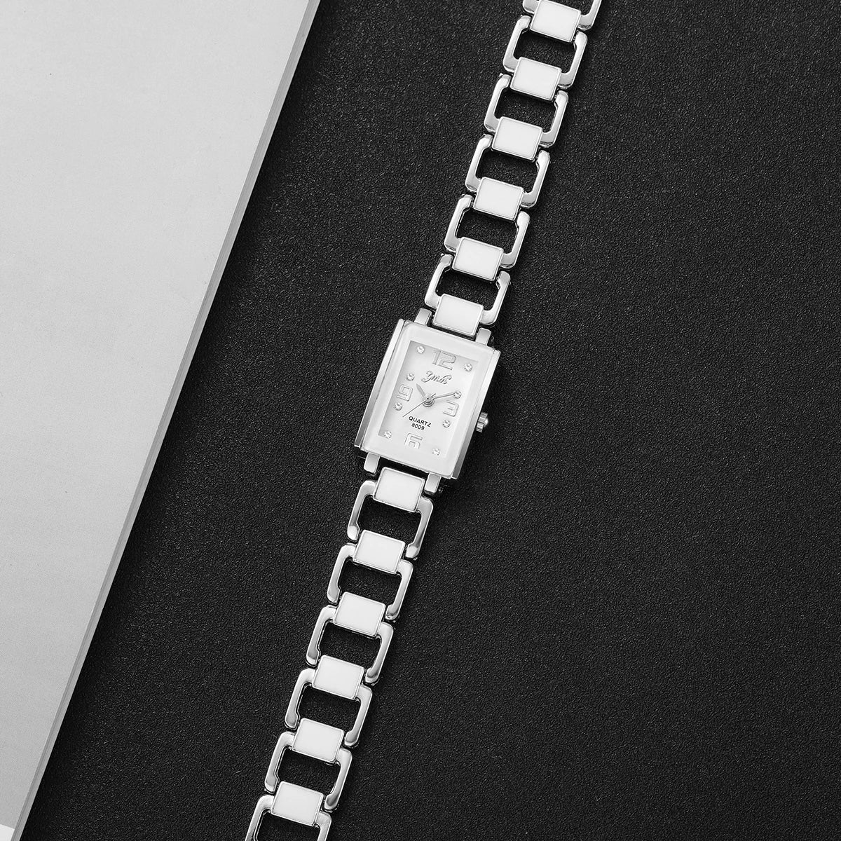 Fashion Rectangle Women Quartz Watch Ladies Alloy Strap Analog Wristwatches Reloj Mujer Girls Clock Gift(Without Box)