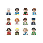 City Career 3D Building Block Dolls Toys Cartoon Character Models Mini Action Figures Educational Toys Children's Gifts