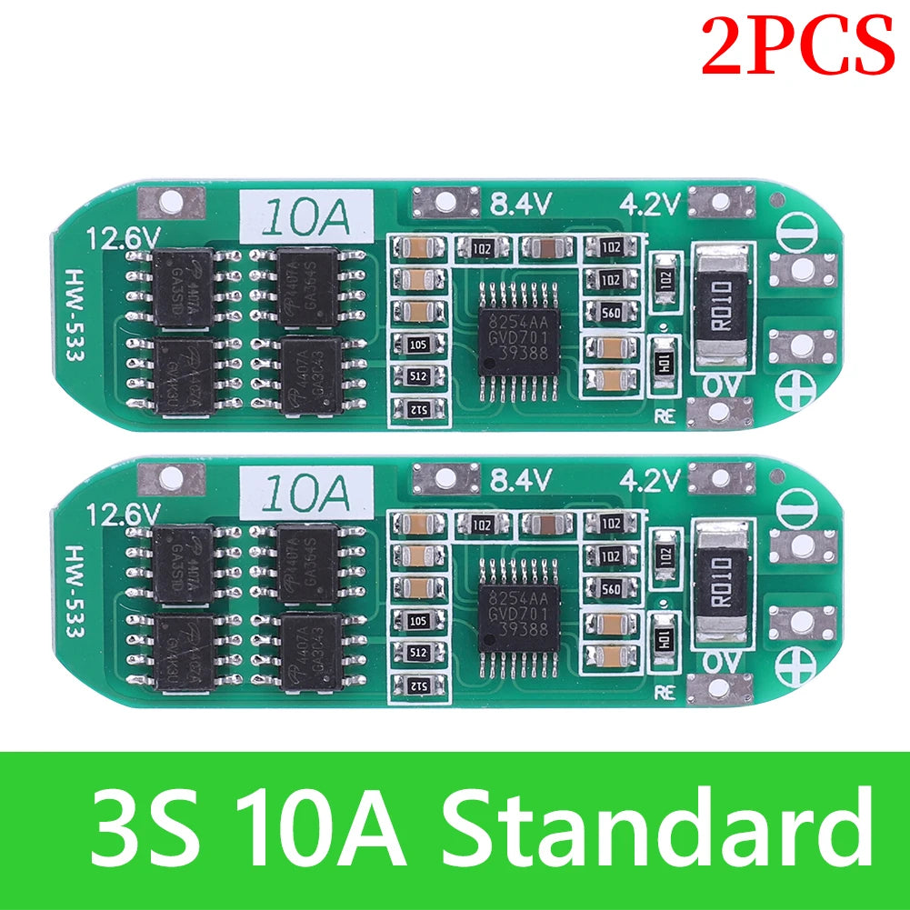 BMS 3S/4S 5A 10A 20A 25A 40A 60A Płytka zabezpieczająca ładowarkę do akumulatorów litowo-jonowych 18650 do wiertarki 12 V z funkcją wzmocnienia/balansu