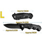 High-hardness outdoor folding knife, portable small straight knife for camping, stainless steel pocket knife, men's fruit knife
