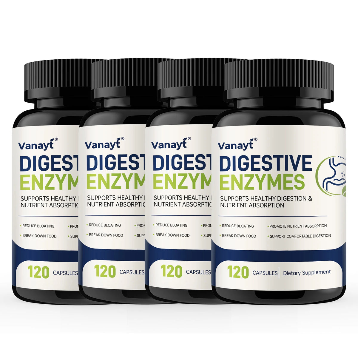 Digestive Enzymes for Bloating & Digestion - Fast-Acting 16 Enzyme Ingredients with Organic Prebiotics & Probiotics for Gut & Digestive Health