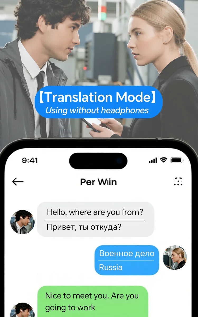G16Pro AI Translator Earbuds 164 Languages Real Time 2-Way Translation Bluetooth Noise Cancelling HD Call for Trip