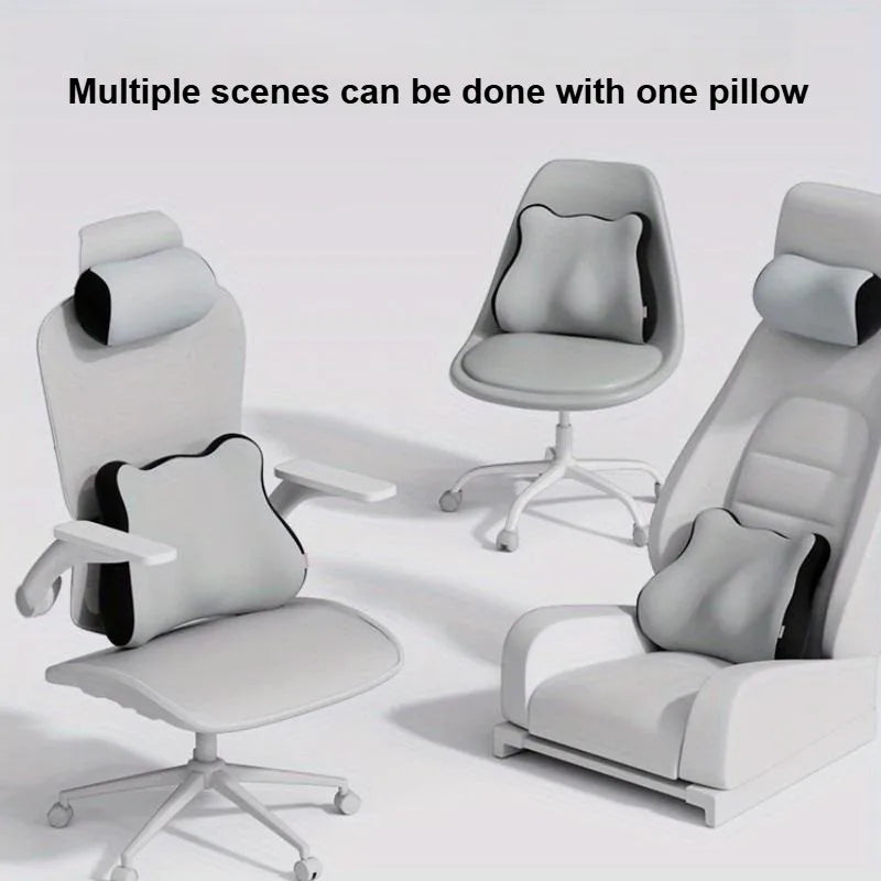 1pc Office gaming chair headrest and backrest neck pillow protect cervical spine and relieve stress