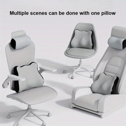 1pc Office gaming chair headrest and backrest neck pillow protect cervical spine and relieve stress