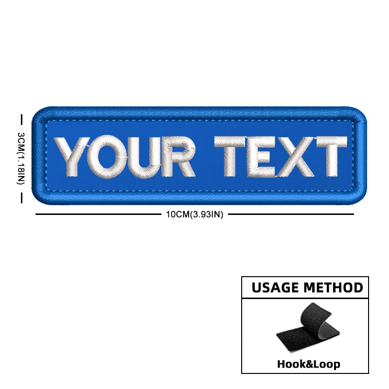 Custom Name Patch Color Matches Personalized Patches Embroidered Military Tactical Badge Stripes Emblems for Backpack Jacket