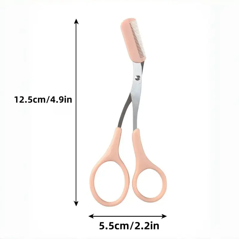 1/3pieces Stainless Steel  Eyebrow Trimmer beauty Tools For Beginners eyebrow with Comb