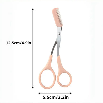 1/3pieces Stainless Steel  Eyebrow Trimmer beauty Tools For Beginners eyebrow with Comb