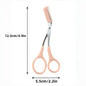 1/3pieces Stainless Steel  Eyebrow Trimmer beauty Tools For Beginners eyebrow with Comb
