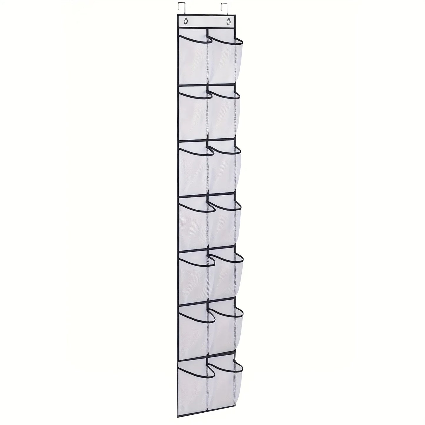14/24/40 Grids Over The Door Shoe Rack  Mesh Pockets Hanging Shoe Organizer For Closet Hanging Shoe Rack Holder