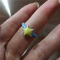 Korean Fashion Cute Heart apple Star Geometric Open Metal Ring For Women Y2K Gothic Creative Charm Grunge Jewelry Accessories