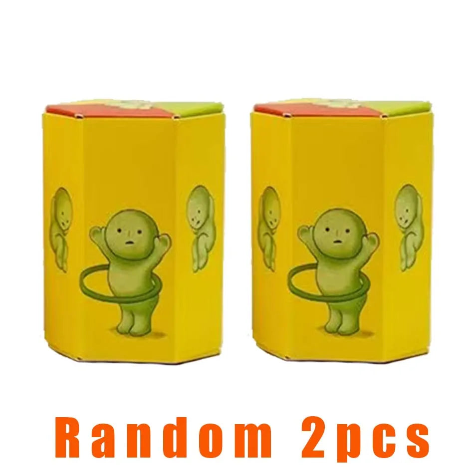 Gift A Multiple Series Noctilucent Green Doll Blind Mystery Box Action Figures Decoration Desktop Model Toy For Surprise