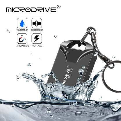 mini usb 3.0 Flash Drive 128GB 64GB 32GB 16GB high speed memory Flash USB3.0 Stick small u disk with key chain