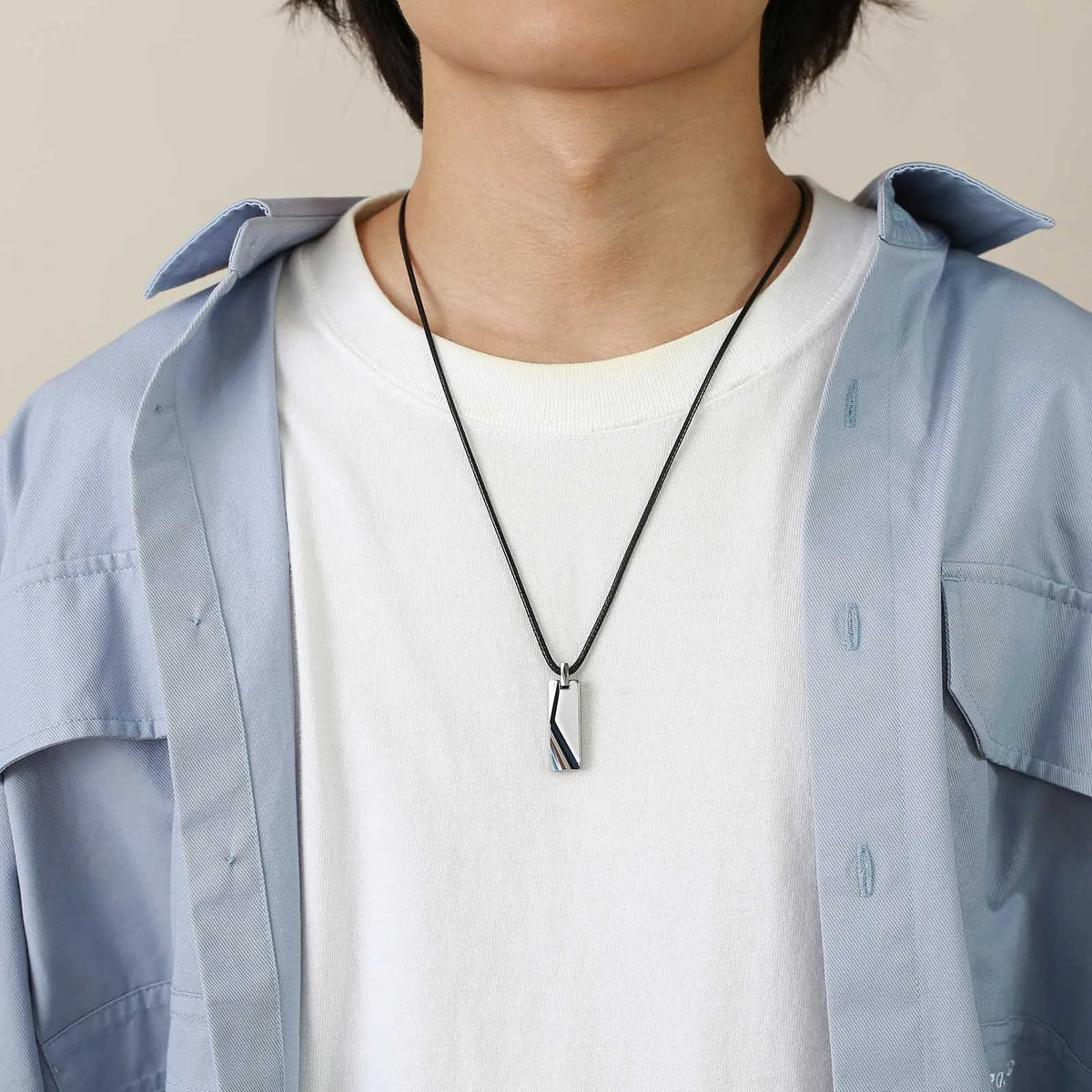 Tungsten Carbide Pendants Men Customized Personalized Anti-scratch High Polished Waterproof Necklace Jewelry Custom Name Logo
