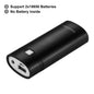 HAWEEL DIY 2x 18650 Battery (Not Included) 5600mAh Power Bank Shell Box with USB Output & Indicator Charging Box for Smartphone
