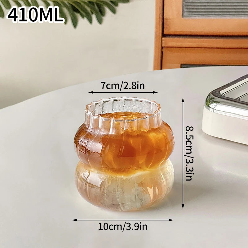 1/6pcs Japanese Glass Cup Milk Coffee Glass Mug Transparent Mug Beer Ins Water Drinking Cup Kitchen Accessory Water Glass Cups