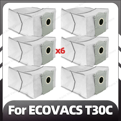 Compatible for ECOVACS T30C / T30C OMNI / T30C PRO OMNI Main Side Brush Filter Mop Pad Dust Bag Spare Parts Accessories
